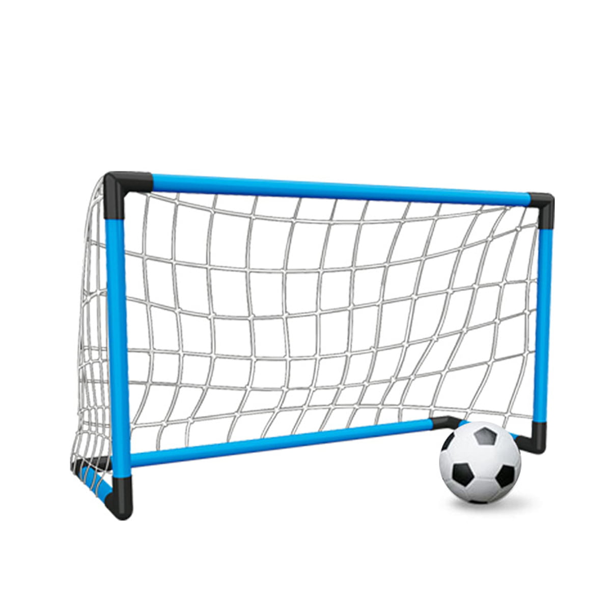 Kids Soccer Goal Practice Ball Pump Net Training Toy Set Birthday Gift 