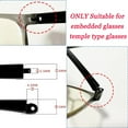 thumbnail image 2 of Glasses Replacement Temple, TR90 Eyeglass Arms Legs Replacement, Glasses Repair Kit Universal, DIY Temples, 2 of 7
