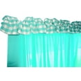 thumbnail image 2 of Gingham Checkered Poplin Curtain Sleeve Topper Window Treatment, 2 of 11