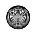 thumbnail image 2 of Horloge Murale Imprimée Uv Motif Tigre Acrylique Créatif, 2 of 3