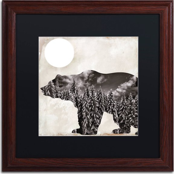 Trademark Fine Art "Going Wild VI" Canvas Art by Color Bakery, Black Matte, Wood Frame