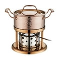 thumbnail image 4 of Luzkey Réchaud à Alcool Marmite Chaude en Acier Inoxydable Buffet Chaud pour BBQ Restaurant Usage Domestique C, 4 of 8