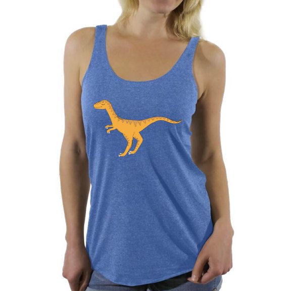 Awkward Styles Velociraptor Racerback Tank Top for Her Dinosaur Tanks Velociraptor Racerback Shirts Animal Shirts for Women Velociraptor Outfit Dinosaur Themed Party Dinosaur Gifts for Women