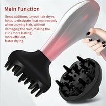 HIBIBUD Hair Dryer Diffuser Attachment Nozzle Quick Drying For Curly Wavy Styling Tool