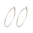 thumbnail image 2 of 1 par de pendientes de aro, colgantes de oreja redondos de estilo Simple creativo, accesorio de moda, adornos de orejas para decoración dorada Ropa, zapatos y accesorios Miscelánea Plata 9cm Sonducket AP009026-25B, 2 of 6