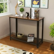 Console Table with Storage Shelf Vintage Entryway Sofa Tables for Living Room Bedroom Hallway Study Balcony