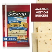 Sargento Creamery Sliced Pepper Jack Natural Cheese, 10 slices