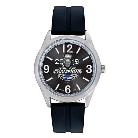 Men's 2019 Champions St Louis Blues Watch Silcone Band Varsity (Best Sailing Watches 2019)