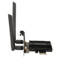 thumbnail image 4 of Tarjeta WiFi 6E AX210 PCIe WiFi Bluetooth 5,3 con disipador de calor 2 antenas 6GHz 5,8GHz 2,4GHz adaptador de red inalámbrico para Windows 10 11, 4 of 5