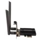 thumbnail image 4 of Tarjeta WiFi 6E AX210 PCIe WiFi Bluetooth 5,3 con disipador de calor 2 antenas 6GHz 5,8GHz 2,4GHz adaptador de red inalámbrico para Windows 10 11, 4 of 5