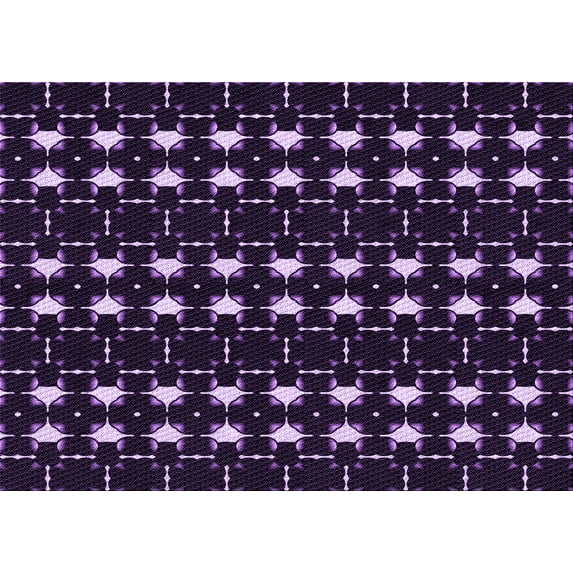 Ahgly Company Indoor Rectangle Patterned Deep Purple Area Rugs, 6' x 9'