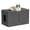 Black4, variant on KALLORY Antarctic Grey Black Camera Cat House 20.8x14.2x15.8 Inch Weatherproof Resin Indoor Outdoor Shelter