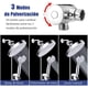 thumbnail image 5 of Regaderas para Baño,Combo de 6''Cabezal de Ducha de Lluvia de Alta Presión y 9''Shower Head de Mano,con Manguera de 58''y 3 Modos,con Botón de Control de Flujo,Boquilla Autolimpiante,para Baño,Hotel, 5 of 9