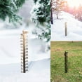 thumbnail image 1 of SSZMDLB 2Pcs Snow Gauge, Outdoor Snow Gauge, Metal Yard Snow Measurement Stick, Garden Decoration with Snowflake Topper, Hand Made, Rust Resistant Coating, Easy Install, for Winter, Christmas Decor, 1 of 9