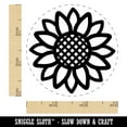 thumbnail image 2 of Summer Sunflower Self-Inking Rubber Stamp Ink Stamper - Purple Ink - Small 3/4 Inch, 2 of 7