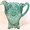 Teal Carnival, variant on Water Pitcher - Dahlia Pattern - American Made - Mosser Glass USA (Teal Carnival)