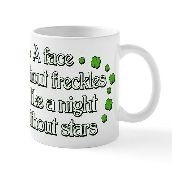CafePress - A Face Without Freckles - 11 oz Ceramic Mug - Novelty Coffee Tea Cup