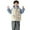 Blue, variant on Toddler Boy Down Jacket Colorblock Zipper Hood Padded Thickened Outdoor Puffer Jacket Cozy Warm Relaxed Fit Cloth