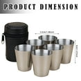 thumbnail image 3 of 1 Cup Sleeve, 6 Cups Clearance! 6 Pack Stainless Shot Cups 2 Oz Shot Glass Metal Barware Drinking Tumbler for Home Restaurant Tequila Liquor Water Bar Silver, 3 of 9