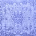 thumbnail image 1 of Ahgly Company Machine Washable Indoor Square Persian Blue Traditional Area Rugs, 8' Square, 1 of 4
