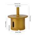 thumbnail image 3 of Brazed Diamond Drill Core Bits For Marble Tiles Washbasin Hole Opener Triangular 50-70, 3 of 10
