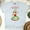 Ash, variant on Merry & Bright T-Shirt | Retro Pin-Up Holiday Lights Graphic Tee, White, Size L
