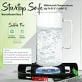 thumbnail image 2 of Simax Glassware Clear Glass Pitcher | 2.1 Quart. Borosilicate Glass, Microwave and Dishwasher Safe, 2 of 7