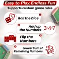 thumbnail image 3 of Juego de mesa de madera Shut The Box clásico con dados ITOMTE, 3 of 9