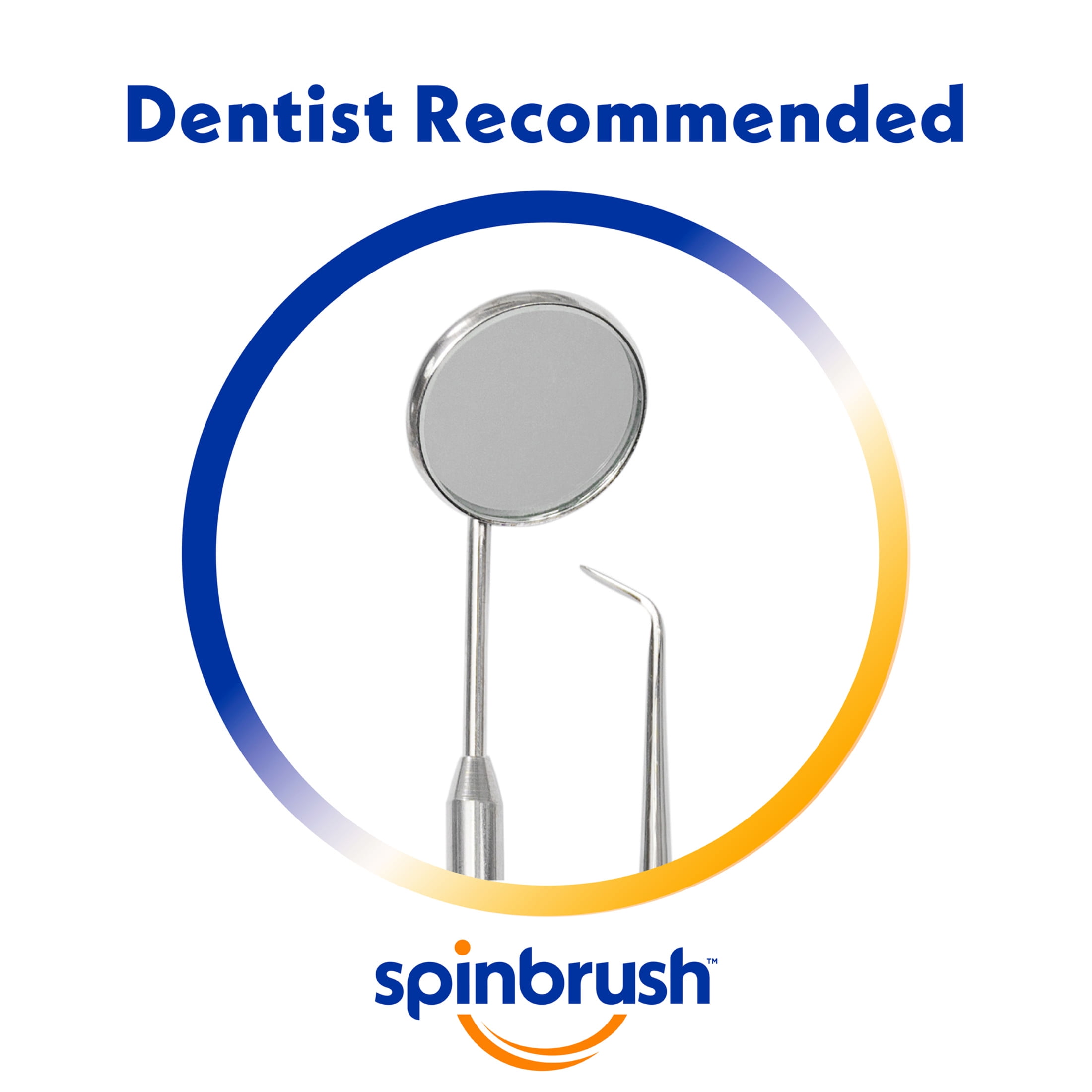 Spinbrush PRO CLEAN Refill, Soft Bristles, 2 Replacement Heads for Battery Powered Toothbrushes