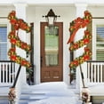 thumbnail image 4 of JHGoosa Christmas Stairs Decoration Rattan Flowers Rattan Christmas Tree Festival Decorations Door Decoration, 4 of 4