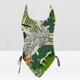 thumbnail image 4 of Wycnly Womens Swimsuits Juniors Swimsuit for Women Juniors Swimsuit One Piece Swimsuit Summer with Drawstring Fashion Leaves Print Tummy Control Swimsuit Tankini, 4 of 6