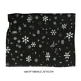 thumbnail image 3 of hengsof Winter Snowflakes Black Throw Blanket Ultra Soft Warm All Season Christmas Decorative Fleece Blankets for Bed Chair Car Sofa Couch Bedroom, 3 of 6