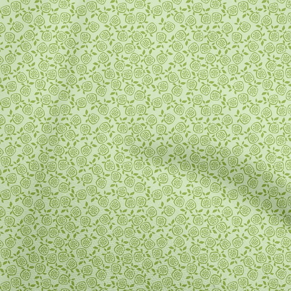 oneOone Cotton Cambric Light Green Fabric Fruits Pomogranate Sewing Fabric By The Yard Printed Diy Clothing Sewing Supplies 56 Inch Wide