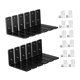 thumbnail image 1 of 12 piezas de soportes para estantes de acero para bricolaje, soportes en L con tornillos, accesorio de conector de estante en L para muebles, mesa de, 1 of 8