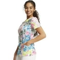 thumbnail image 4 of Infinity Scrubs Top For Women Round Print Neck CK609, 4 of 8
