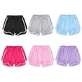 thumbnail image 6 of AJZIOJIRO 2-11Years Big/Little Girl Summer Beach Boardshorts Drawstring Swim TrunkSolid Color Beach Pants for Kids, 6 of 7