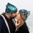 thumbnail image 5 of Pofeuu Blue Dragon And White Tiger Print Beanie Hat for Men Women Knit Winter Hat Warm Cuffed Skull Beanie Slouchy Soft Unisex, 5 of 6