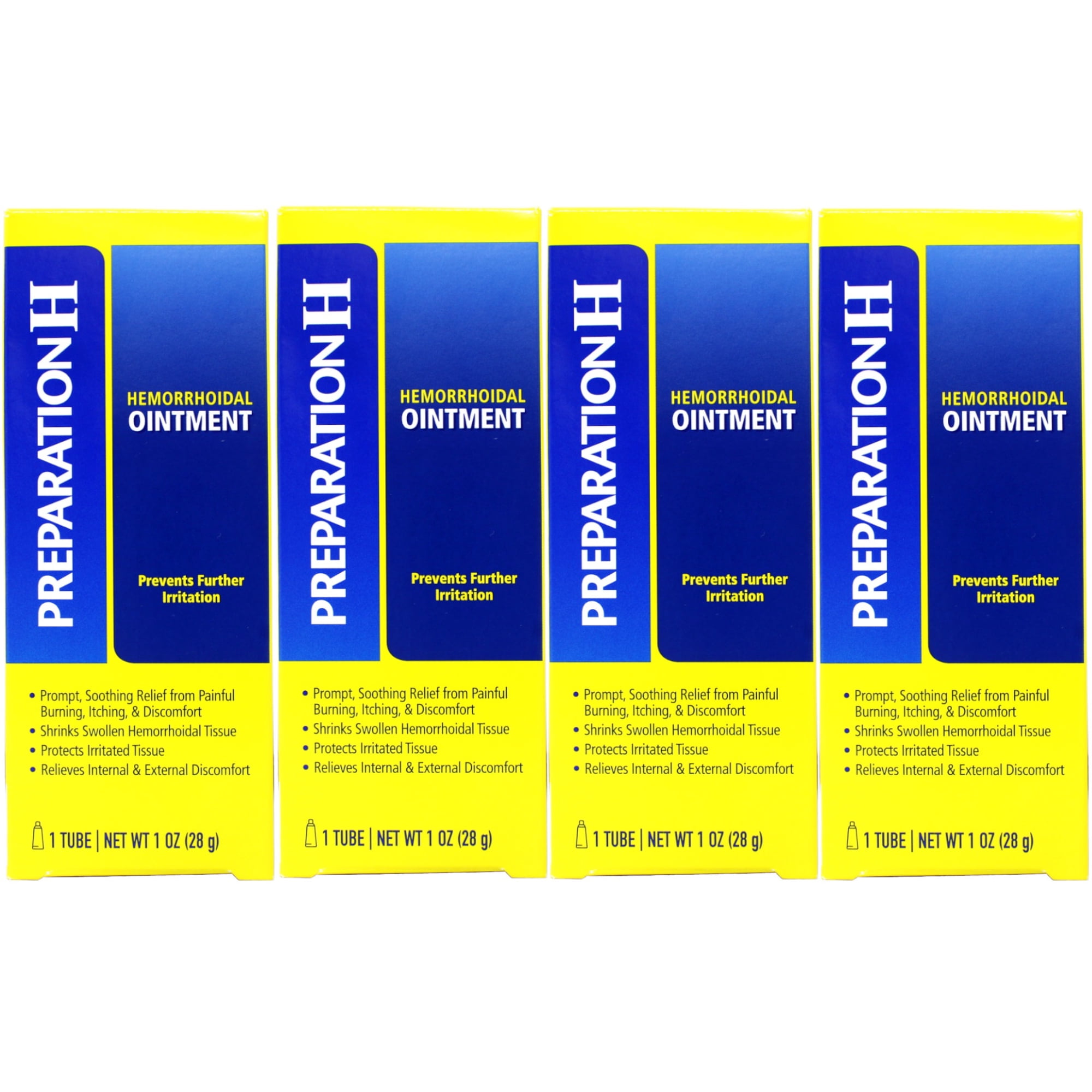 4 Pack - Preparation H Ointment 1oz Each