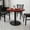 Mahogany, variant on BizChair 36'' Round Walnut Laminate Table Top with 24'' Round Table Height Base