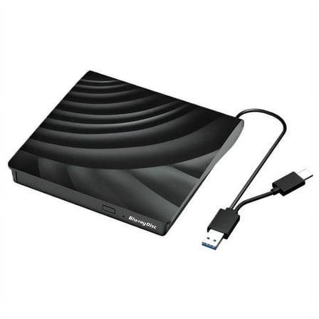 External Blu-Ray Optical Drive USB 3.0 Portable 3D Combo Reader CD DVD Player Burner ,Latest USB 3.0 Tech
