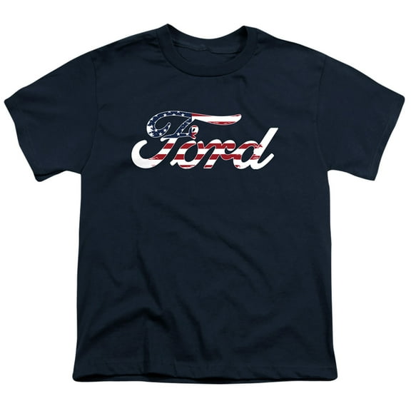 Ford Flag Logo S/S Youth 18/1 T-Shirt Navy