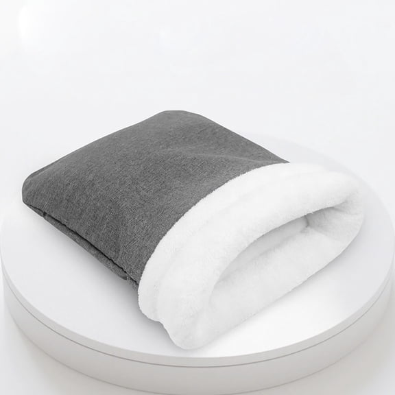 Small Pet Sleeping Bag, Semi-Enclosed Cat Bed for Comfort and Warmth, Cozy Washable Pet House, 16"x13"/18"x15"