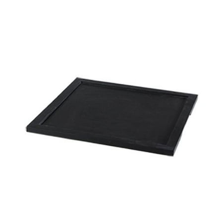 

Square Wood Tray For 4 Section Square Plate 14 Dia. X 1/2 H Wood Black