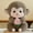 Coffee CO, variant on Xecvkr Stuffed Animals Cute 9 Inch Monkey Plush Toy Holding Peach Stuffed Animal Soft Doll Hanging Pendant Toy for Kids Boys Girls Gift