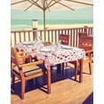 thumbnail image 2 of Outdoor Tablecloth with Umbrella Hole and Zipper 60 x 102 Inch Polka Dot Watercolor Gradient Red Table Cover for Rectangular Tables Waterproof Tabletop Collection for Patio Garden Picnic Camping, 2 of 6