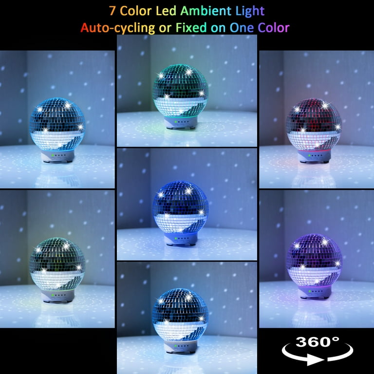 Essential Oil Diffuser Aromatherapy Diffuser – 100ml Rotating Disco Ball  Diffusers for Essential Oils with Whisper Quiet Operation, Waterless Auto  Shut-Off, Timer Setting & 7 Colors Led Light 
