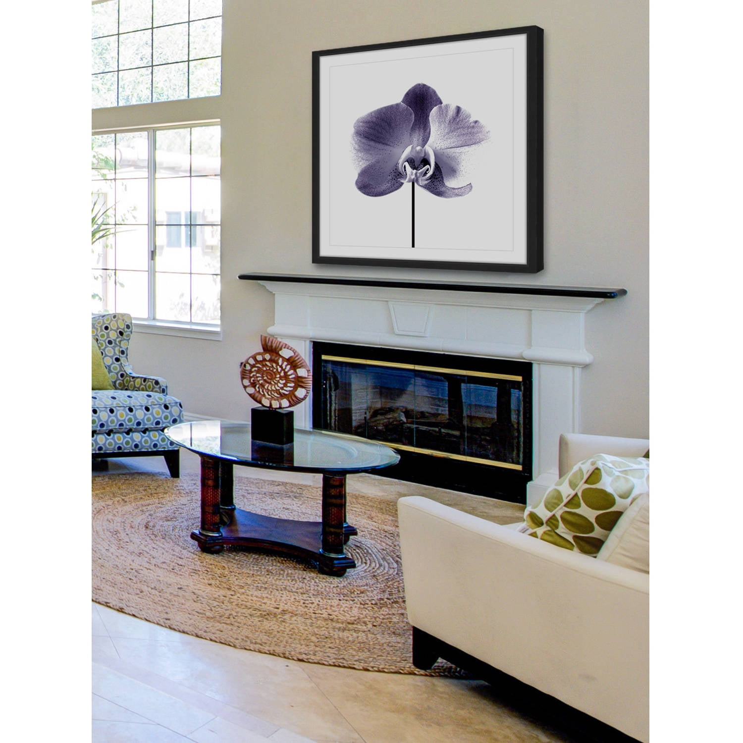 Marmont Hill "Smiling Iris" by Katarina Snygg Framed Painting Print