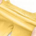 thumbnail image 5 of DJDLJWCJ Toddler Boys Joggers Pants Elastic Waist Stretch Casual Pants Solid Color Lightweight Pants Yellow Size 1T, 5 of 7