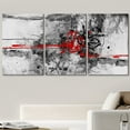thumbnail image 2 of wall26 Canvas Print Wall Art Set Black &amp; Red Grunge Watercolor Lines Abstract Shapes Illustrations Modern Art Chic Scenic Relax/Calm Colorful for Living Room, Bedroom, Office - 16"x24"x, 2 of 7