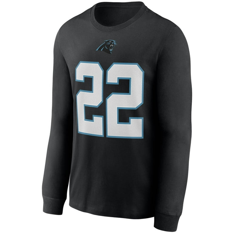 Men's Nike Christian McCaffrey Black Carolina Panthers Player Name & Number  Long Sleeve T-Shirt